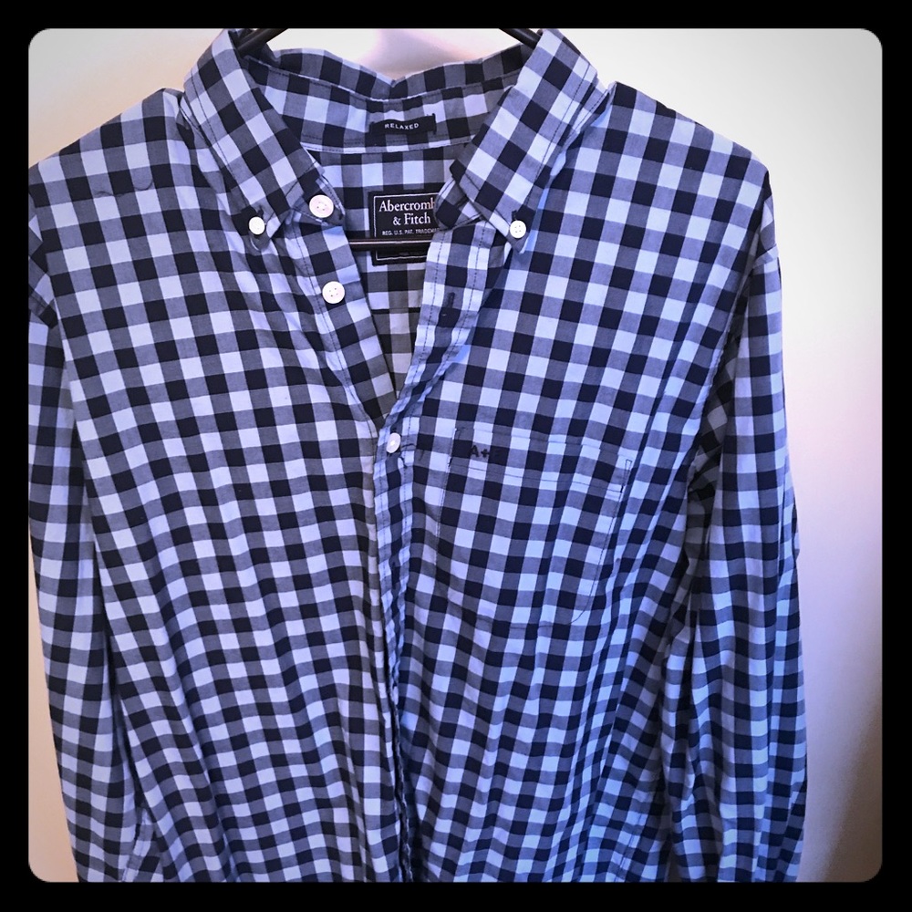 Abercrombie and fitch checkered Button up